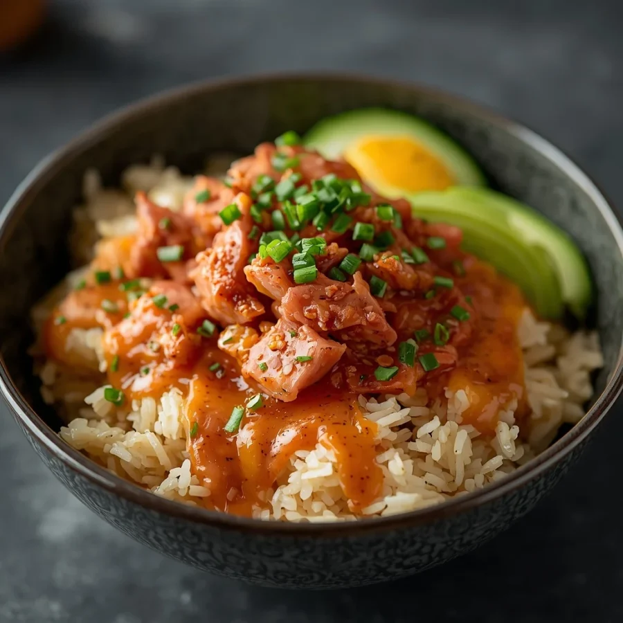 Crispy Rice and Spicy Tuna Salad Bowl