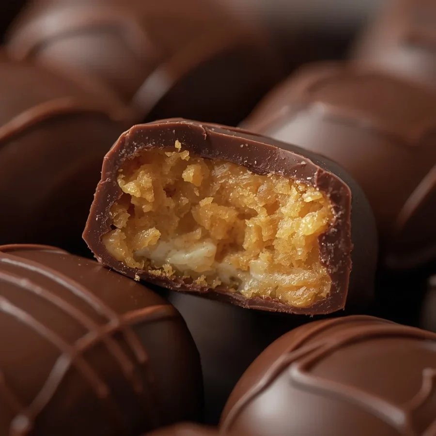 Dark Chocolate Dipped Peanut Butter Date Snickers