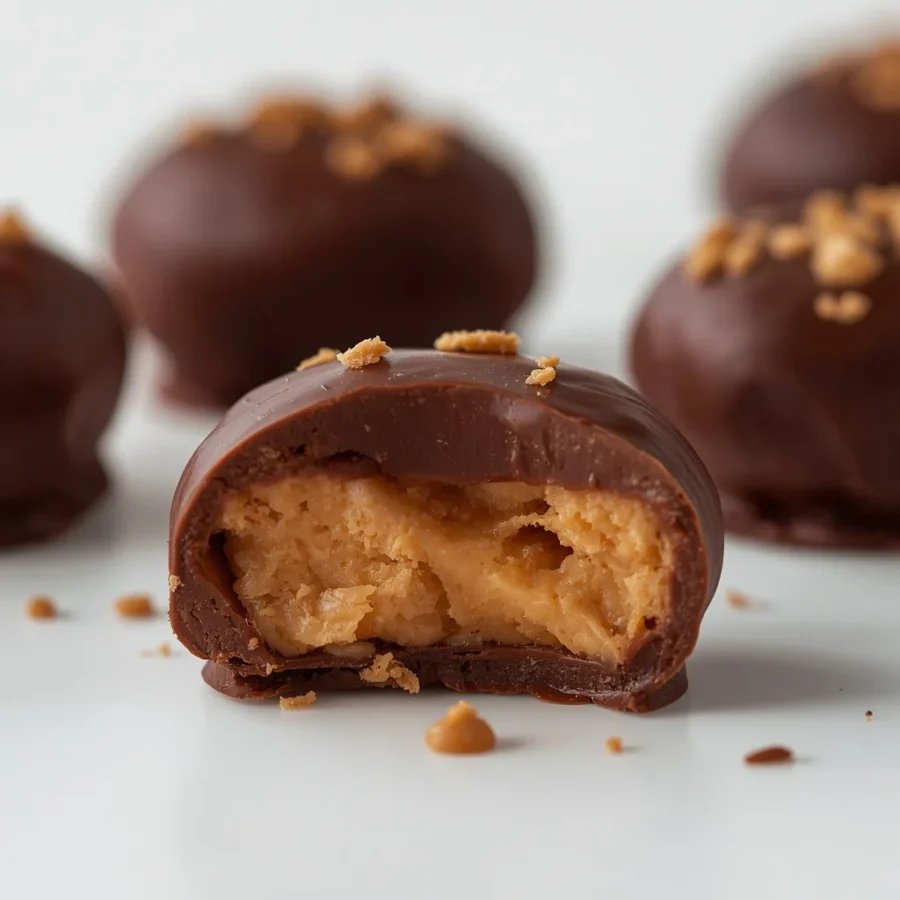 Dark Chocolate Dipped Peanut Butter Date Snickers