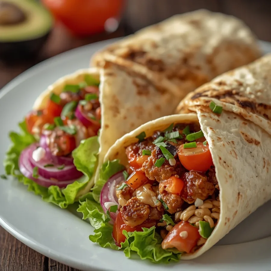 Halal Chicken Doner Kebab Salad Wraps