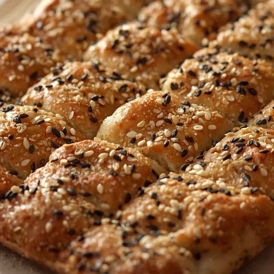 Honey Sesame Nigella Seed Focaccia