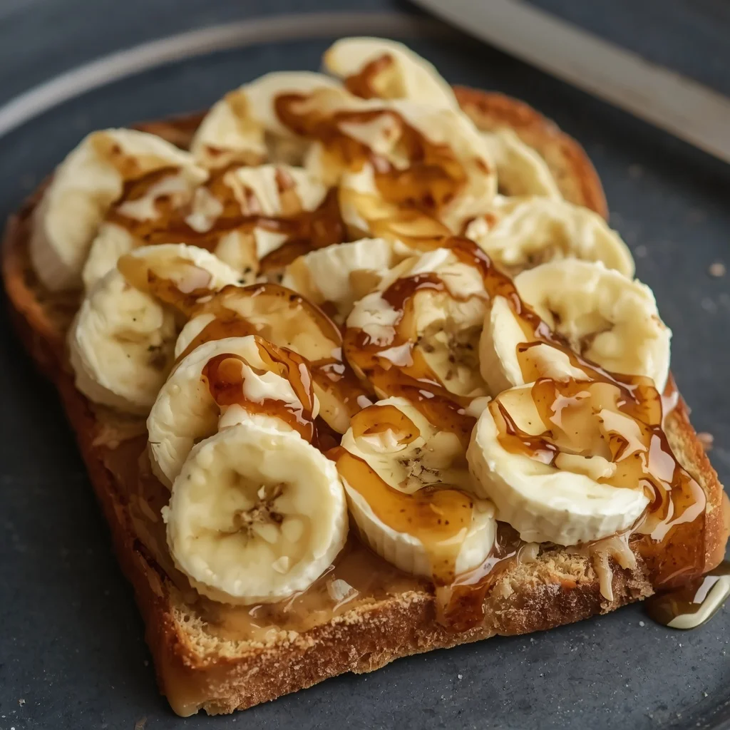 Honey Tahini Banana Toast