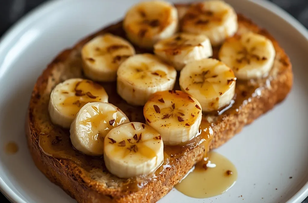 Honey Tahini Banana Toast