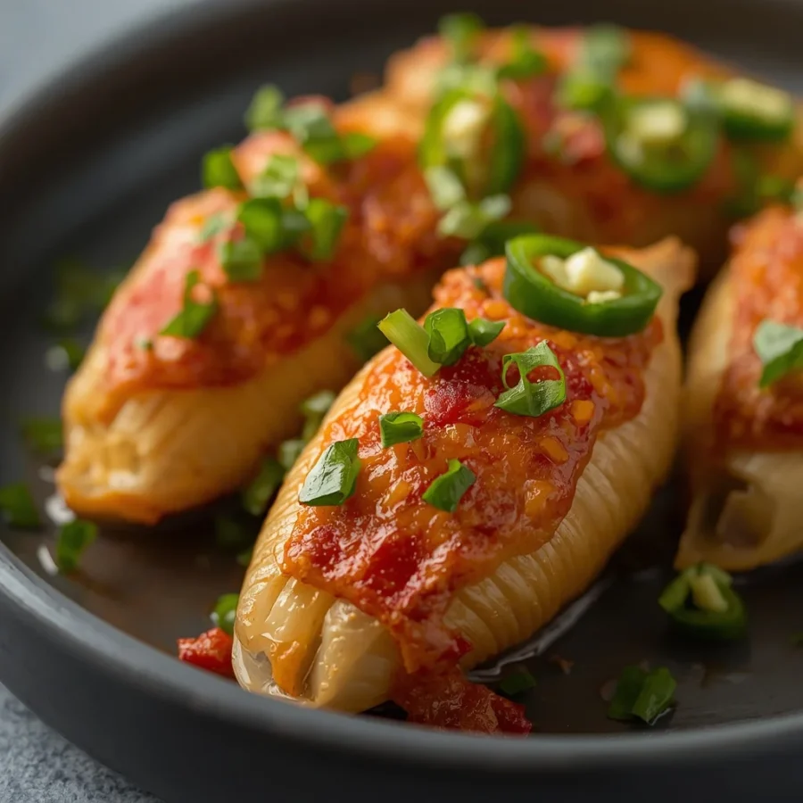 Jalapeño Popper Chicken Stuffed Shells