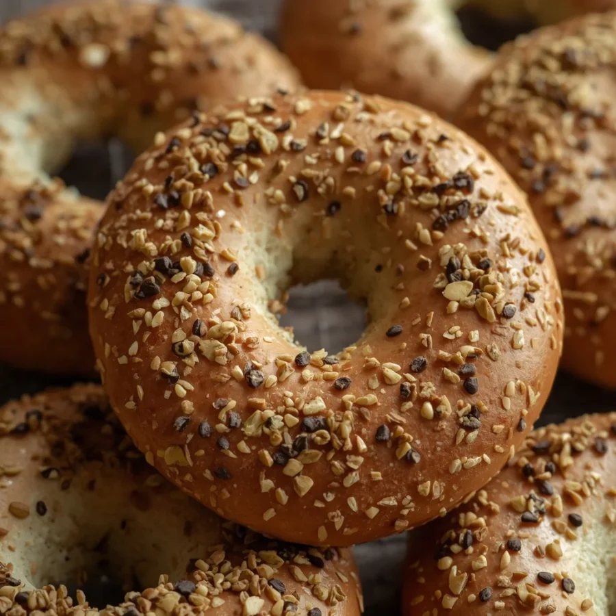 Labneh Bagels with Za'atar