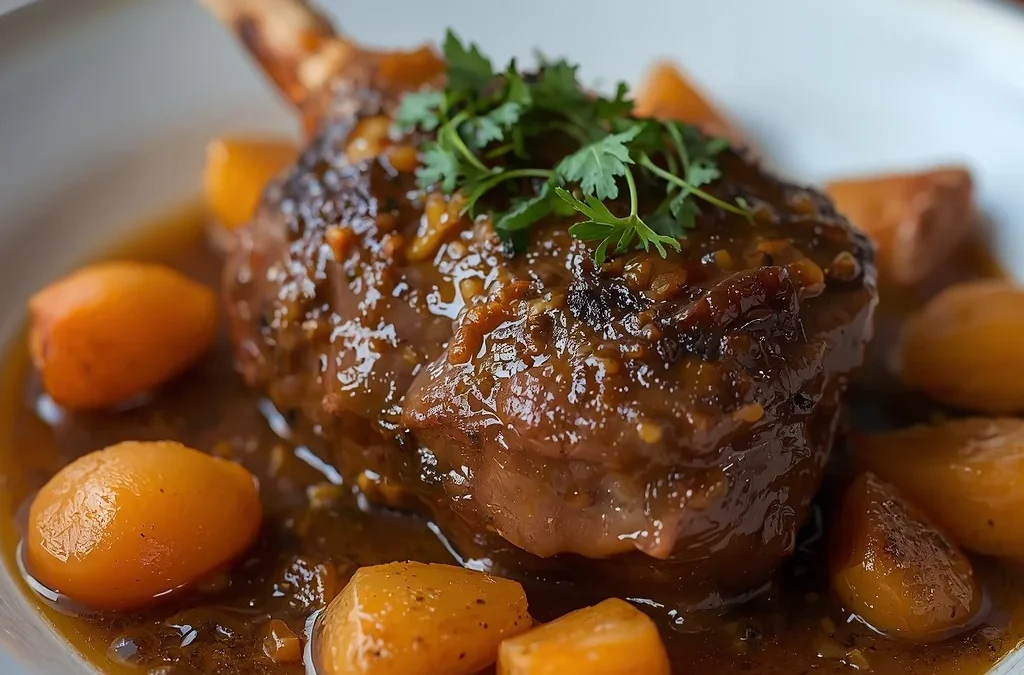 Lamb Shank Tagine with Apricots