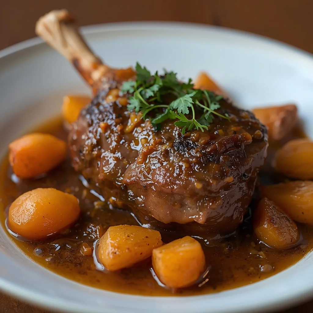Lamb Shank Tagine with Apricots
