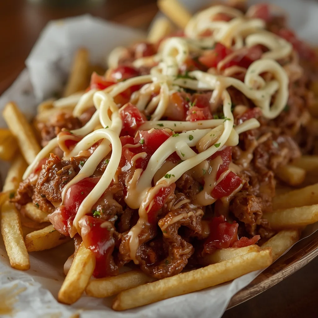 Loaded Shawarma Fries Bake