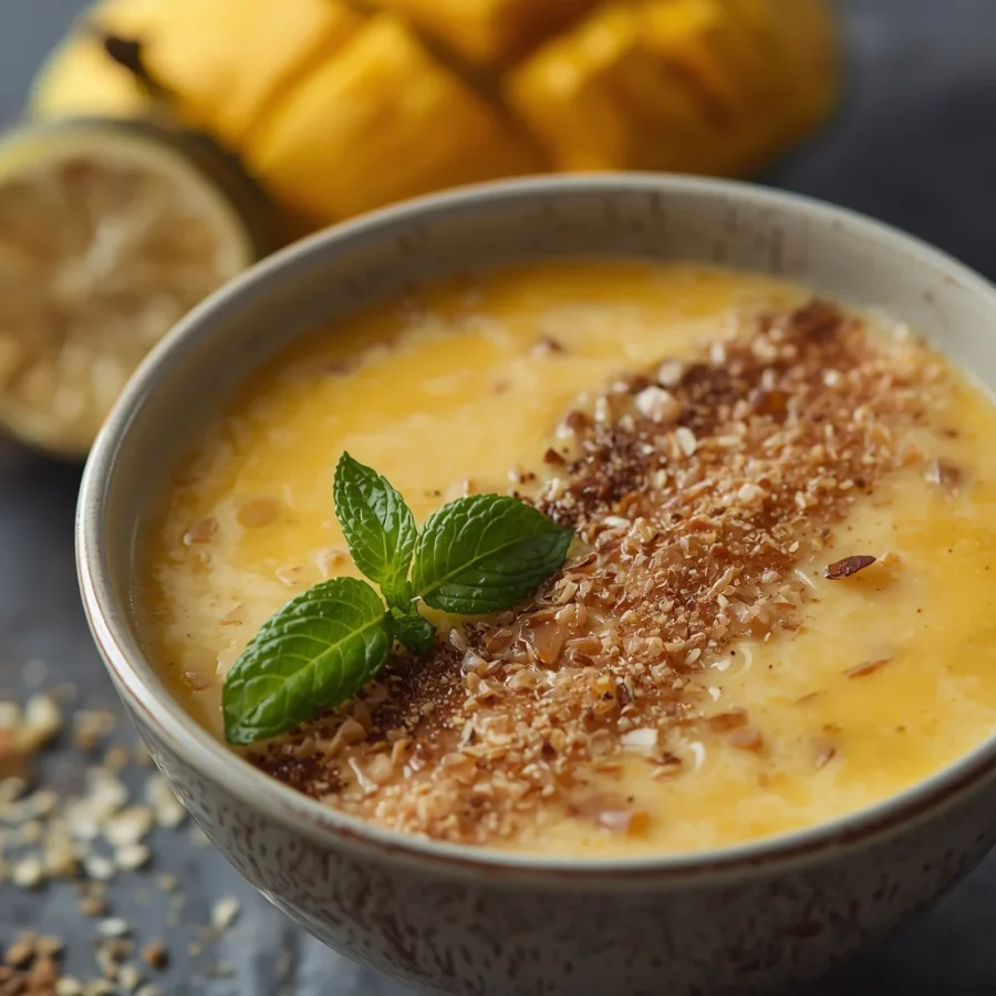 Mango Lassi Smoothie Bowl Drink