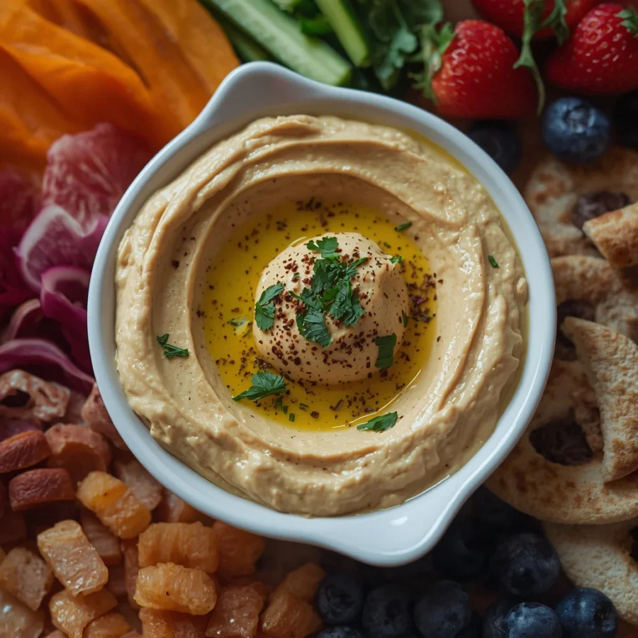 Mediterranean Hummus Breakfast Board