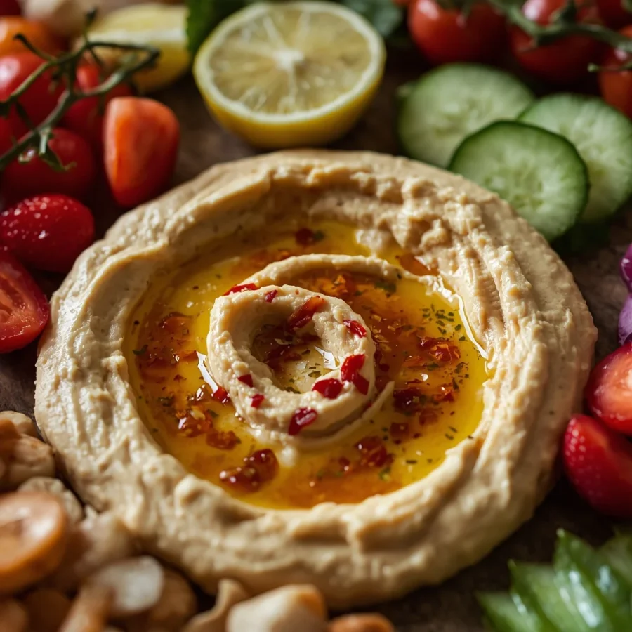 Mediterranean Hummus Breakfast Board