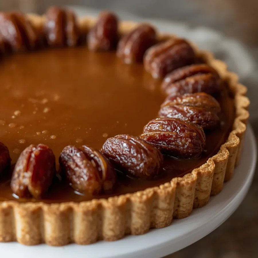 Medjool Date Caramel Tart