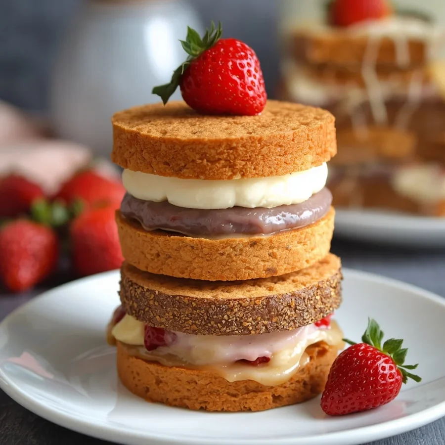 Mini Naked Cake Picnic Stack