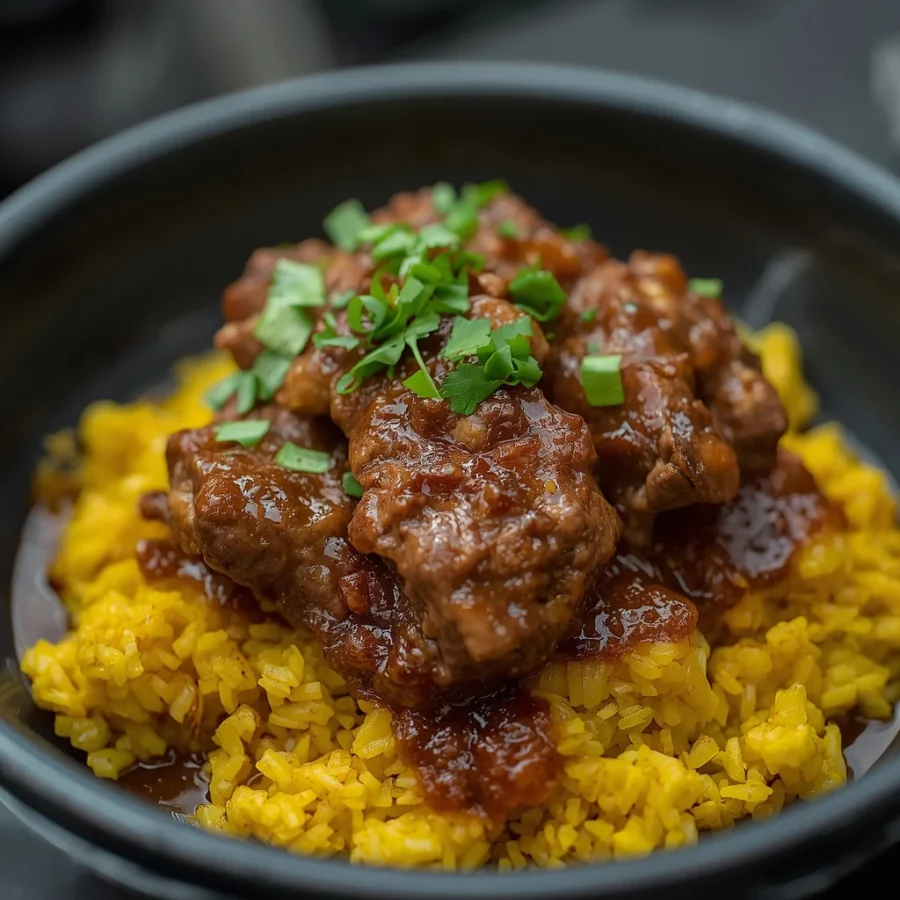 NYC-Style Street Cart Lamb Over Turmeric Rice