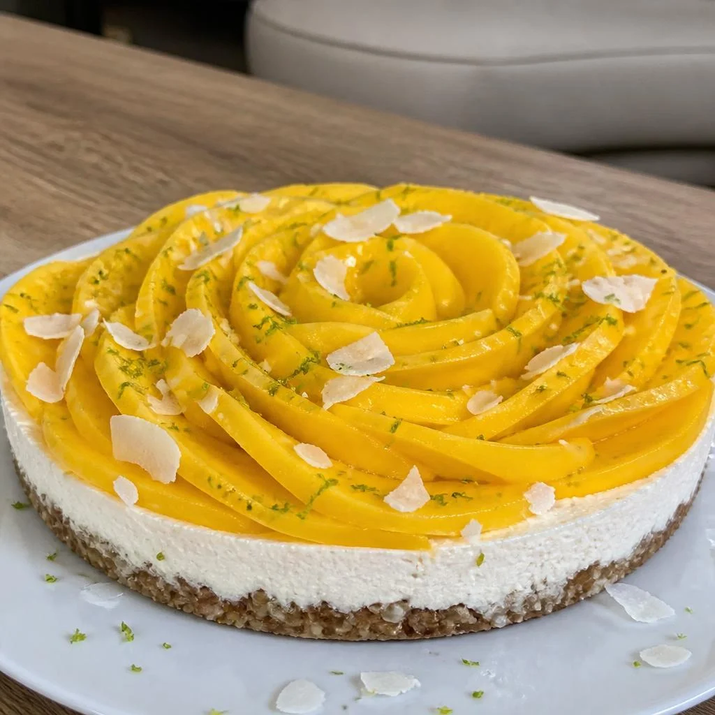 No-Bake Mango Coconut Tart