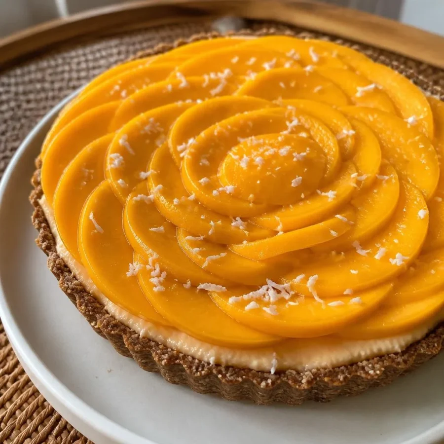 No-Bake Mango Coconut Tart