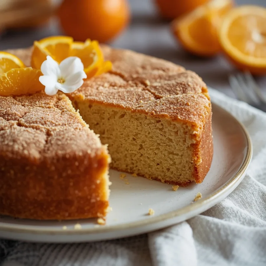 Orange Blossom Semolina Cake