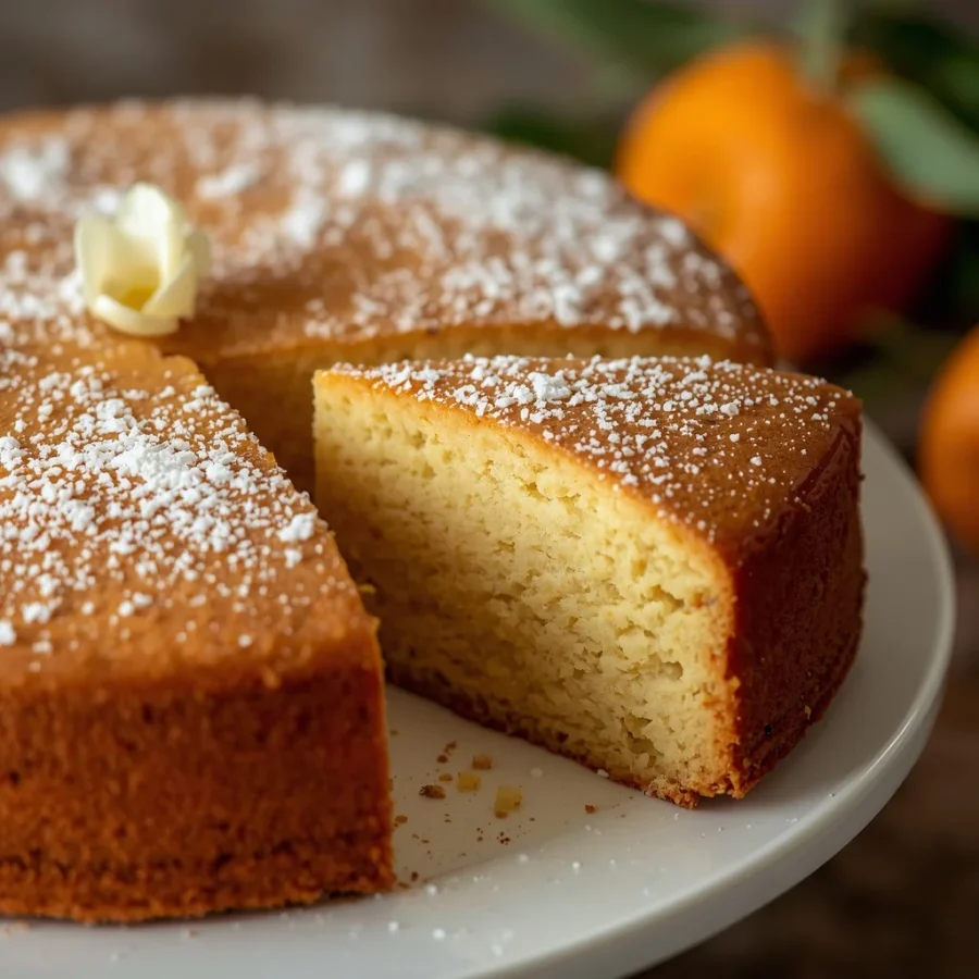 Orange Blossom Semolina Cake
