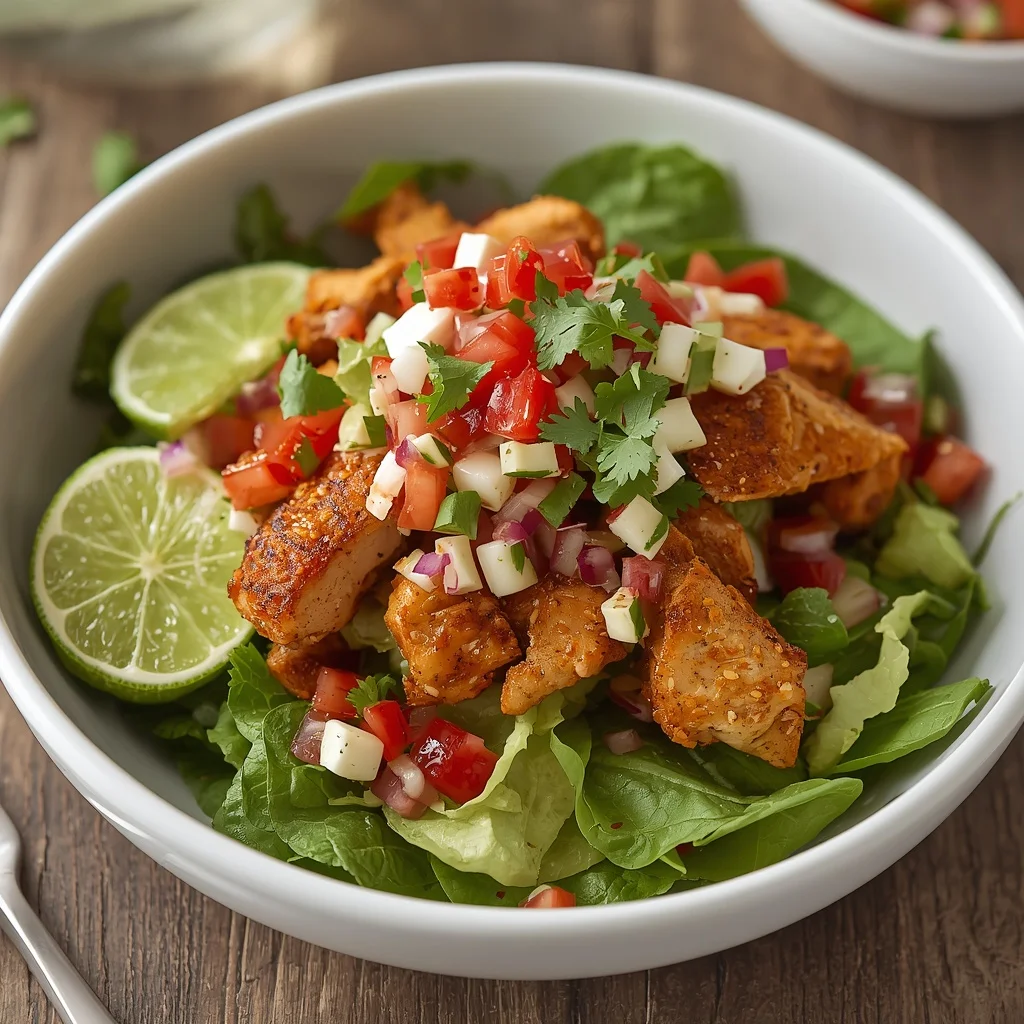 Pico de Gallo Halal Chicken Taco Salad