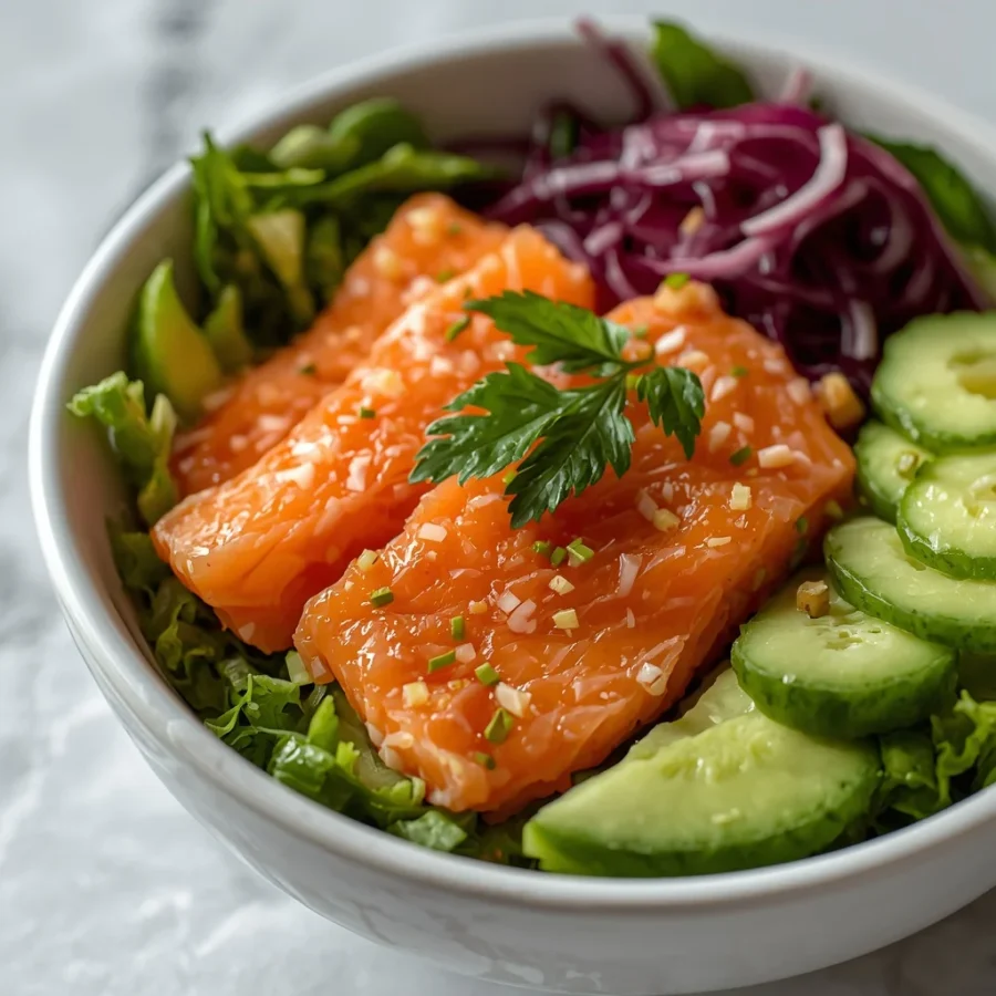 Salmon Poke Bowl Salad