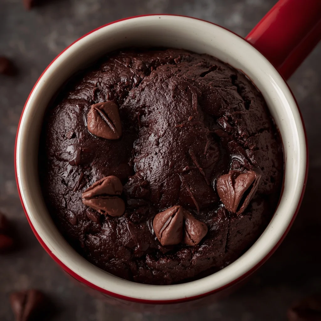 Single-Serve Fudgy Midnight Brownie in a Mug