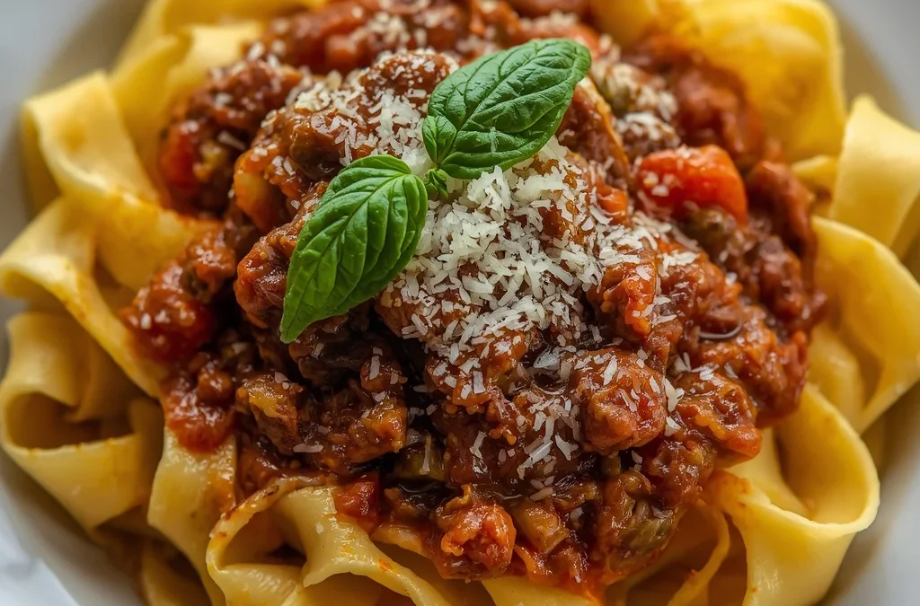 Slow-Cooked Beef Ragu with Silky Pappardelle Pasta