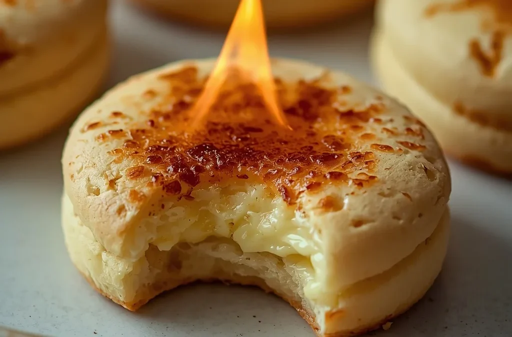 Soft Sugar Cookies with Torched Crème Brûlée Custard