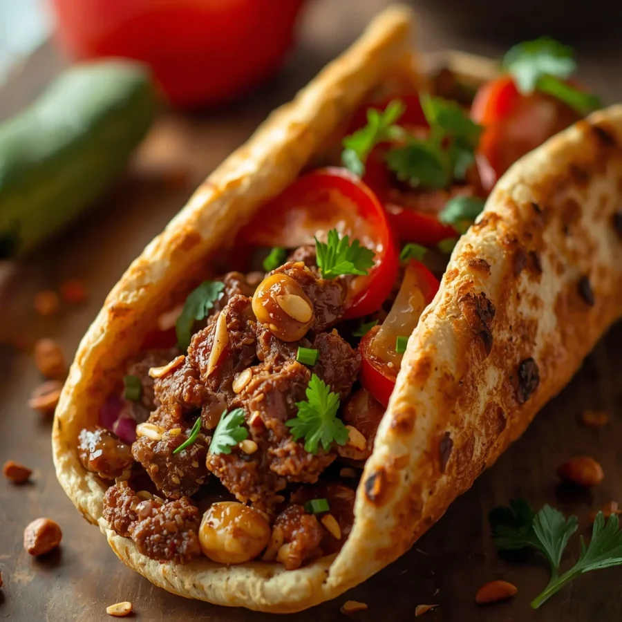 Spiced Lamb and Pine Nut Turkish Pide