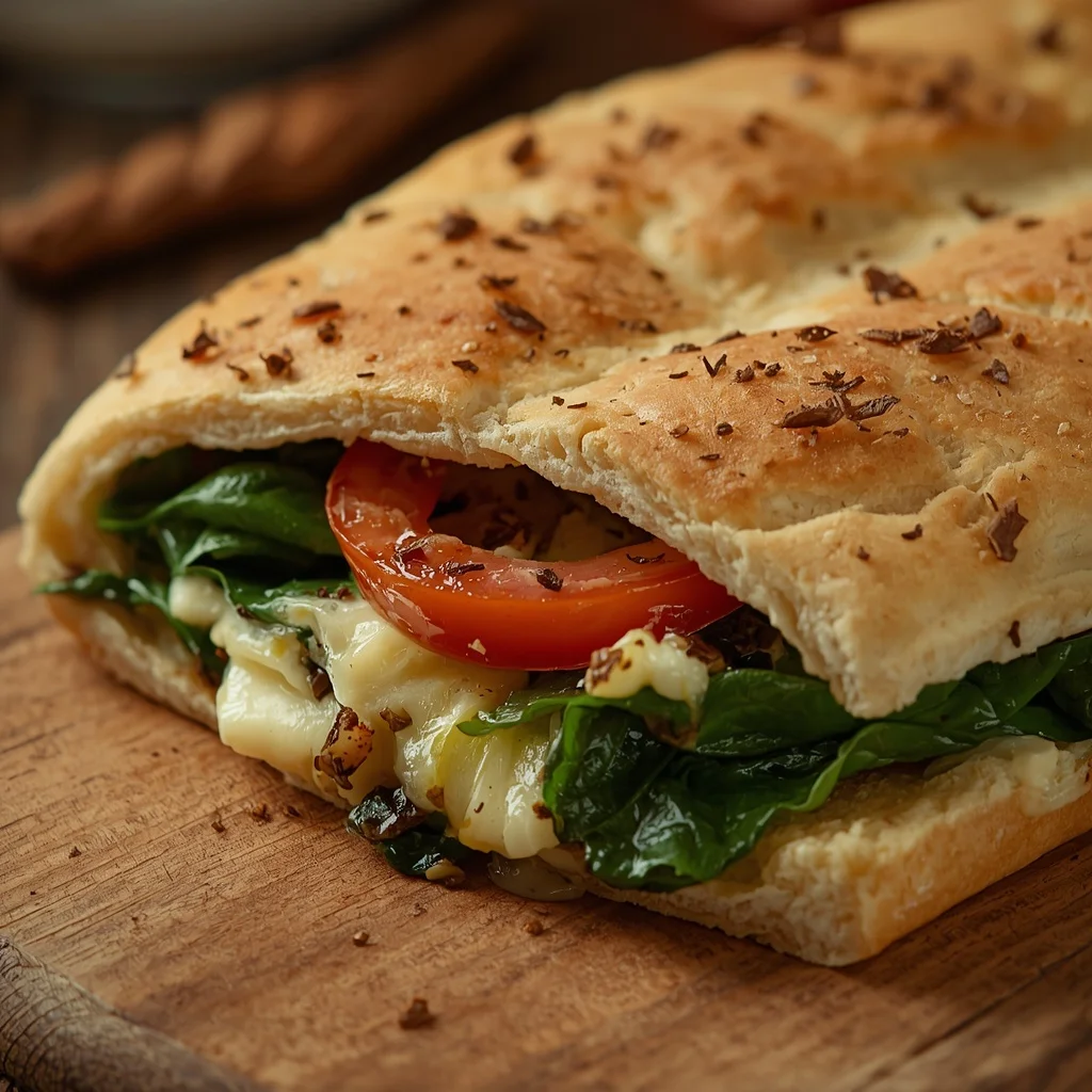 Spinach Feta Turkish Pide