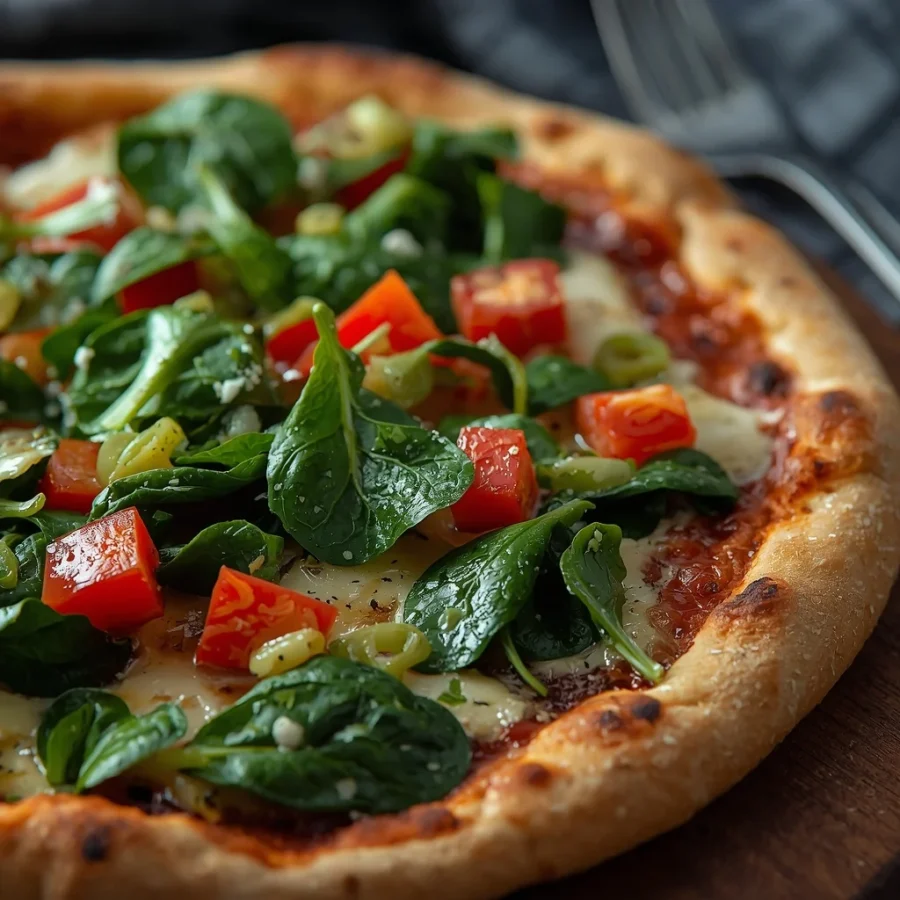 Spinach Feta Turkish Pide