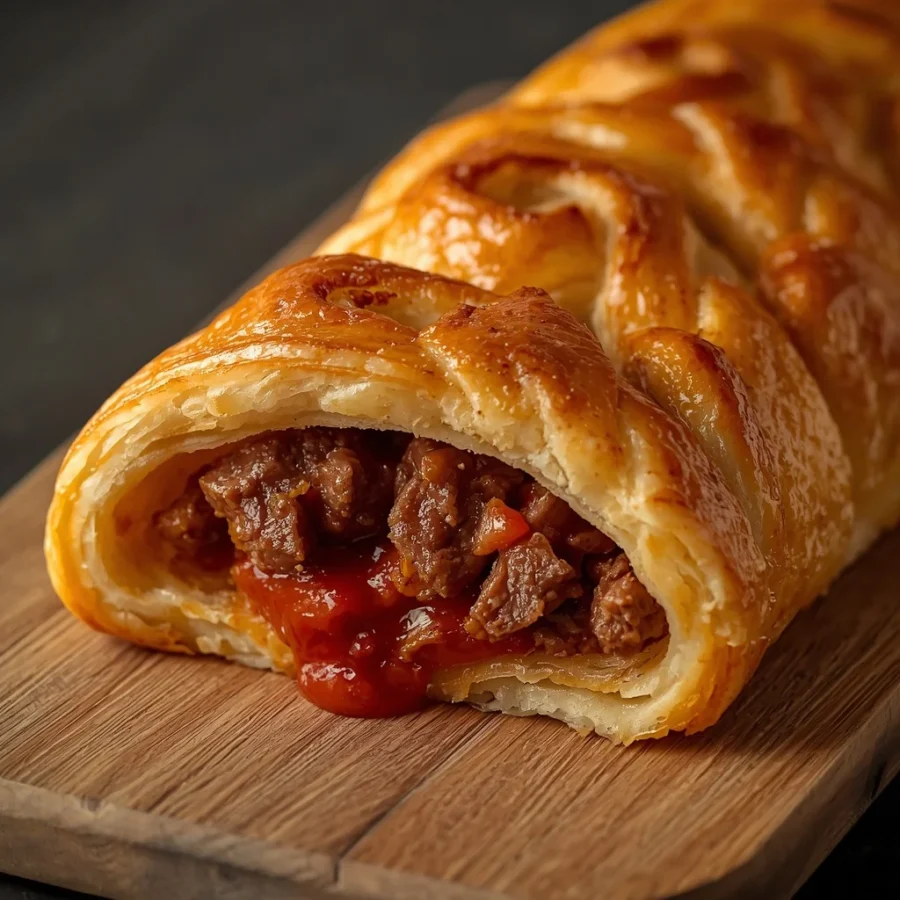 Spiral Puff Pastry Burek with Spiced Beef