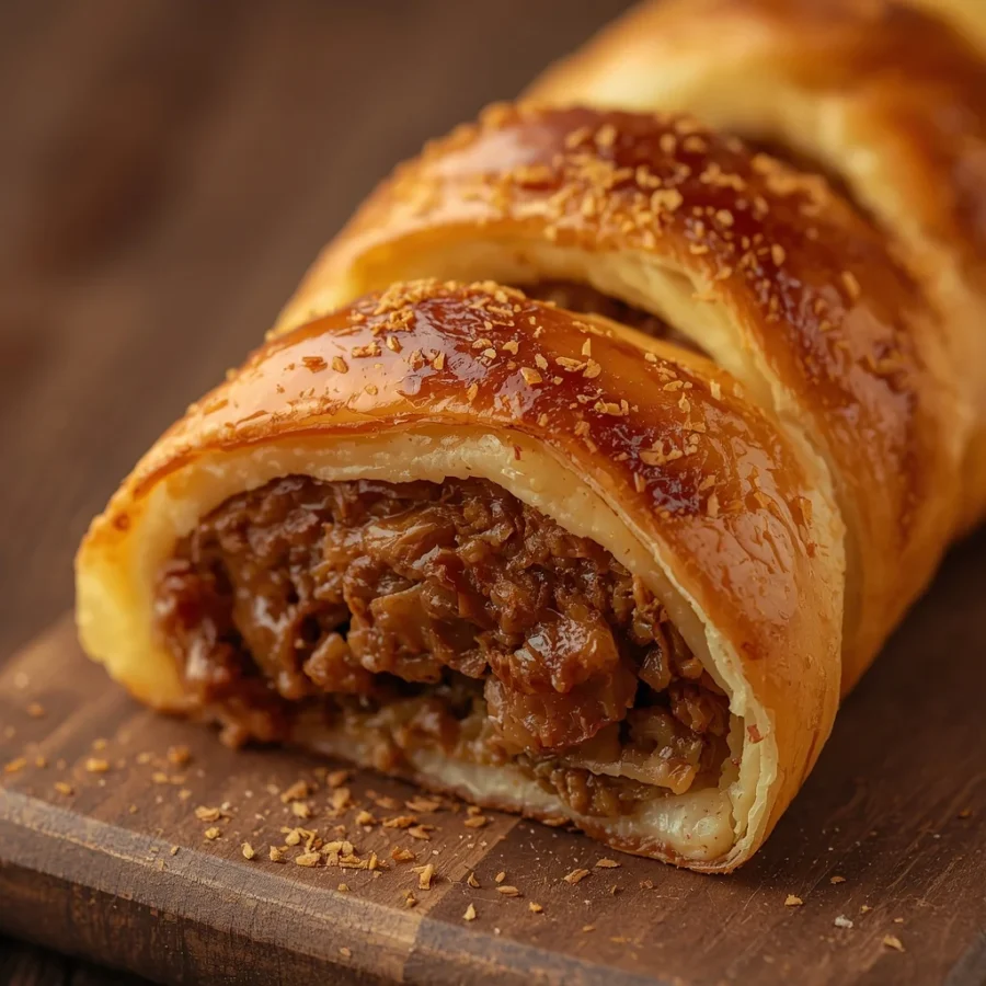 Spiral Puff Pastry Burek with Spiced Beef