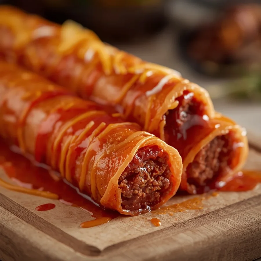 Swicy Hot Honey Halal Beef Pepperoni Rolls