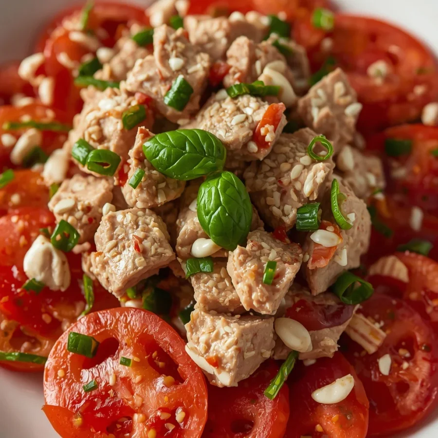 Tinned Tuna Tomato Salad