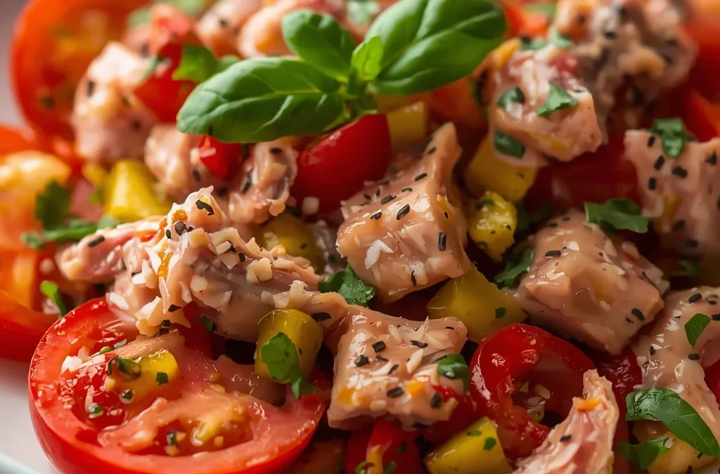 Tinned Tuna Tomato Salad