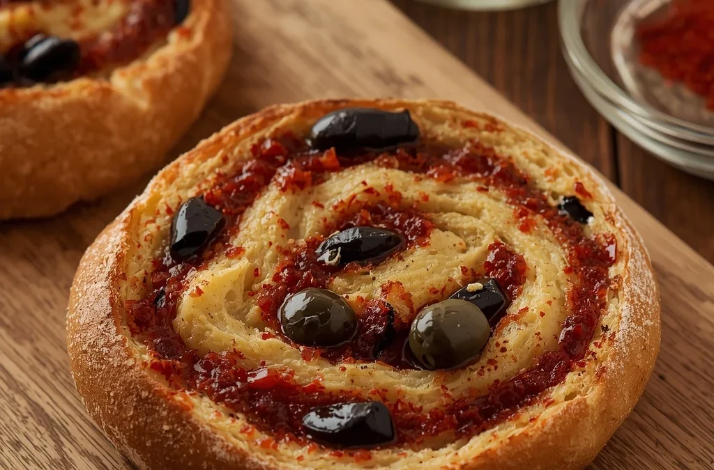 Turkish Olive & Sumac Swirl Bread