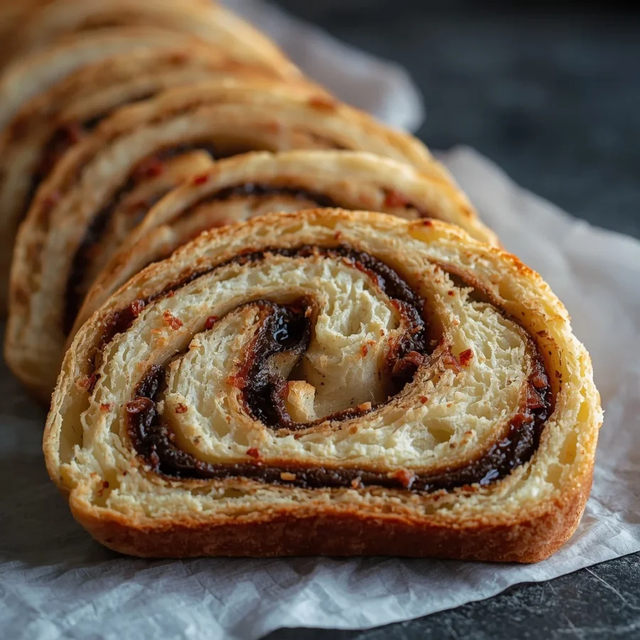 Turkish Olive & Sumac Swirl Bread