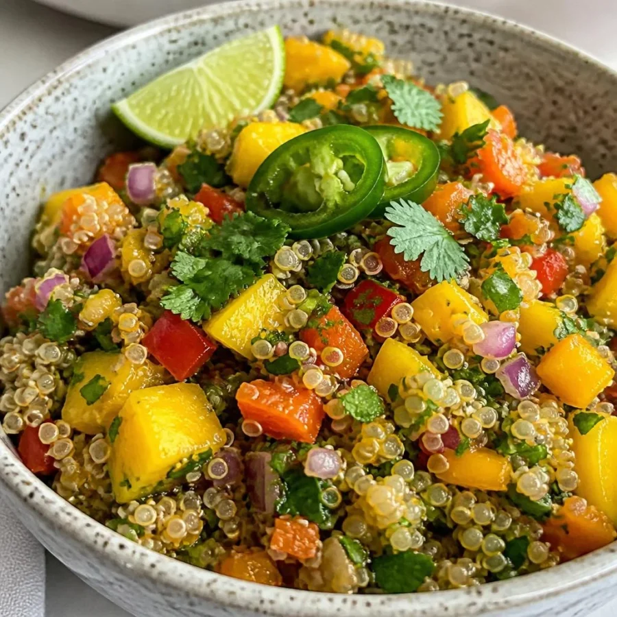 Zesty Mango Habanero Quinoa Salad