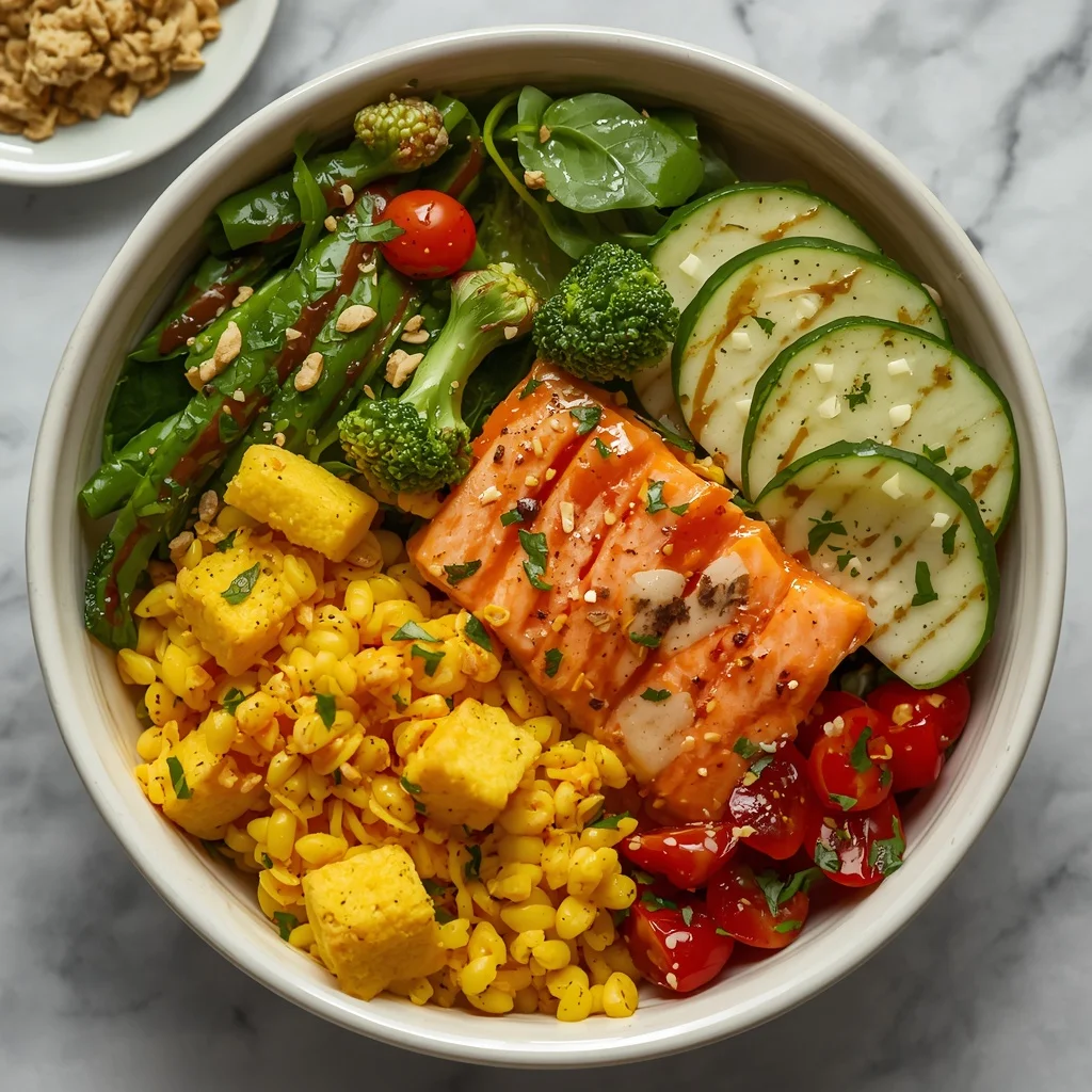 Anti-Inflammatory Turmeric Ginger Salmon Bowls