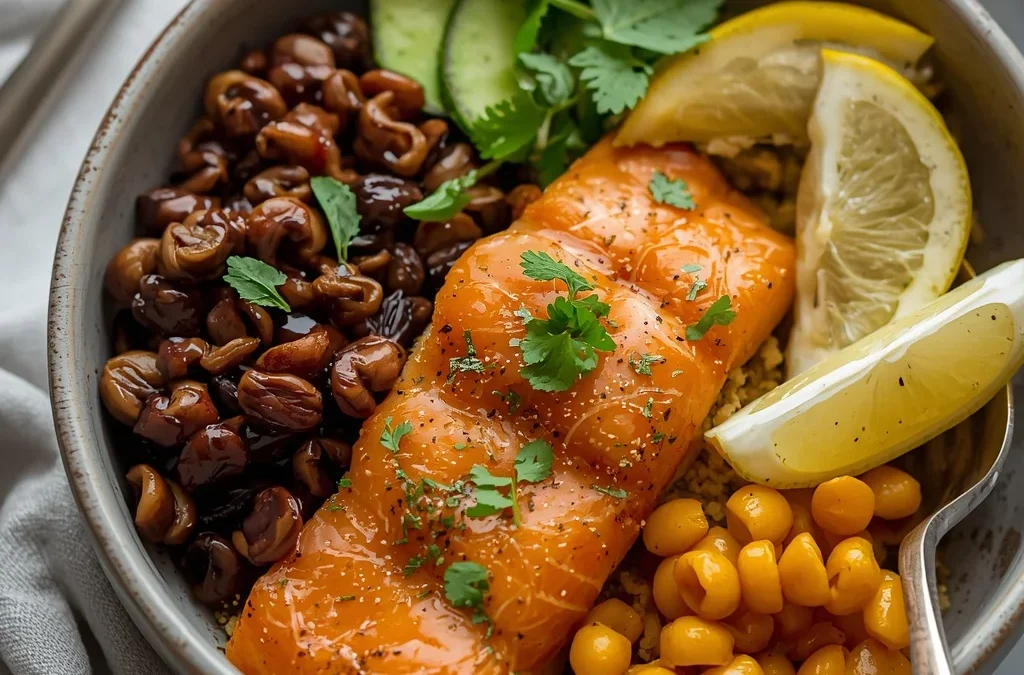 Anti-Inflammatory Turmeric Ginger Salmon Bowls