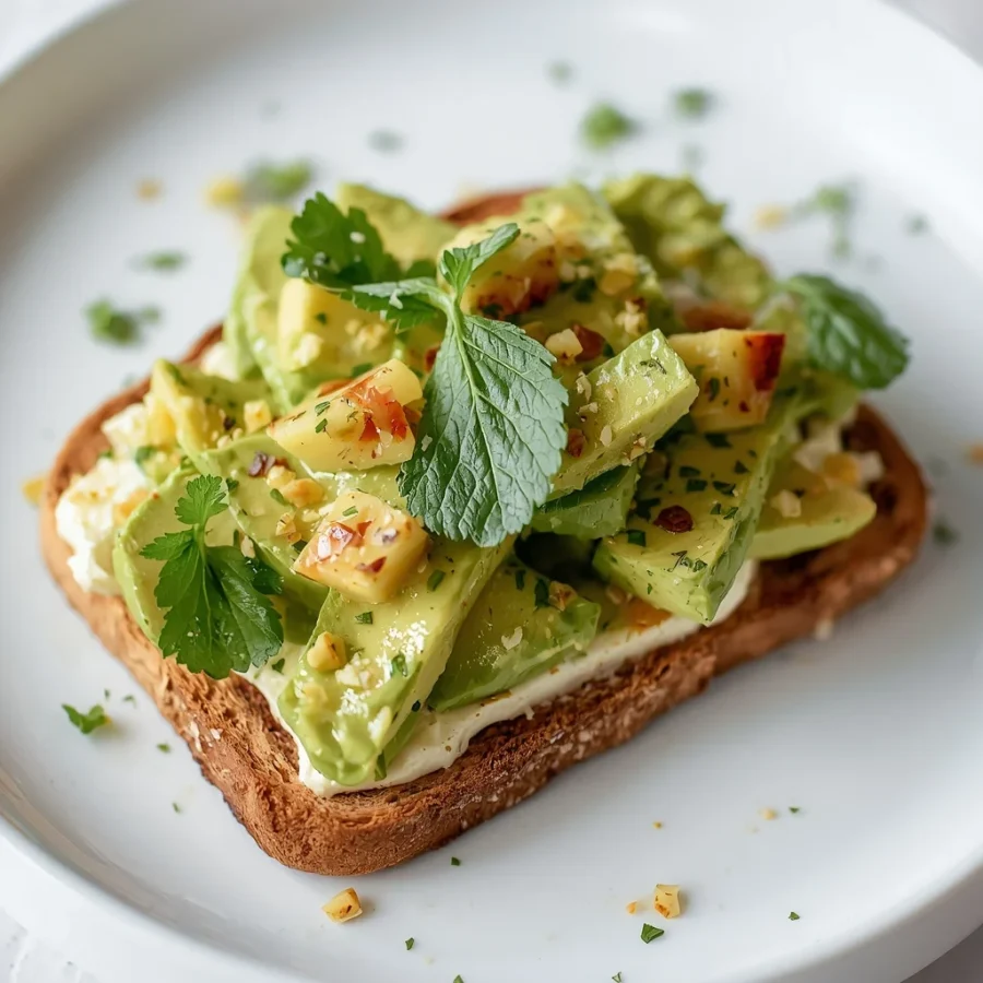 Avocado Labneh Toast