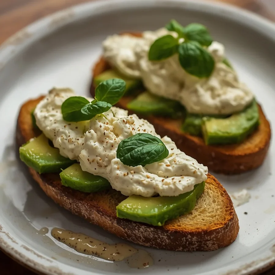 Avocado Labneh Toast