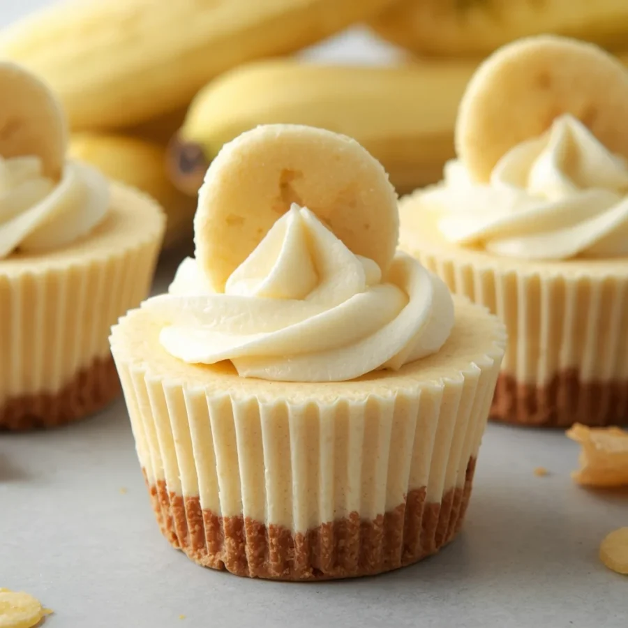 Banana Cream Pie Cheesecake Cups
