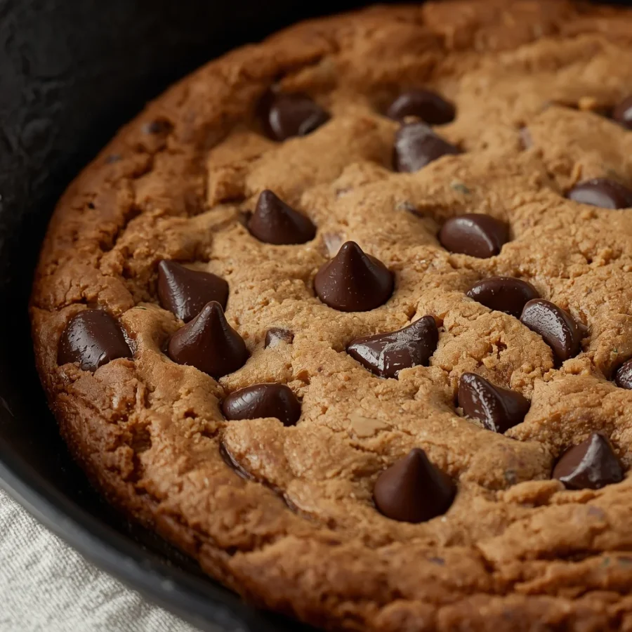 Beef Tallow Skillet Chocolate Chip Cookie