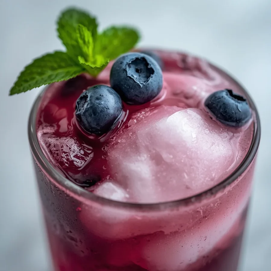 Blueberry Coconut Cloud Mocktail