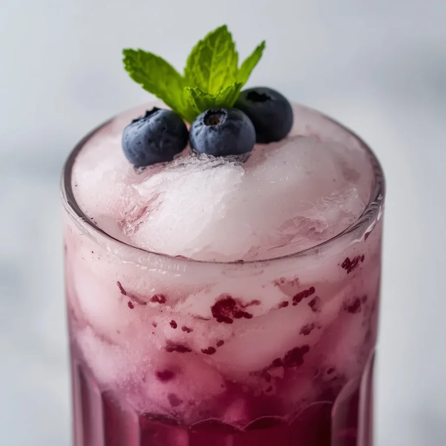 Blueberry Coconut Cloud Mocktail