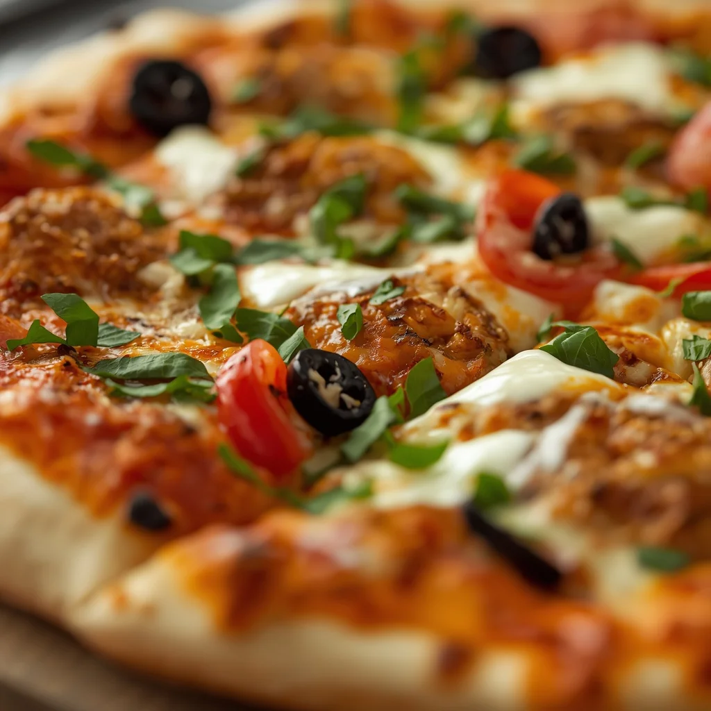 Chicken Tikka Naan Pizza