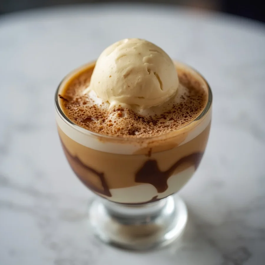 Coffee Affogato with Vanilla Bean Gelato