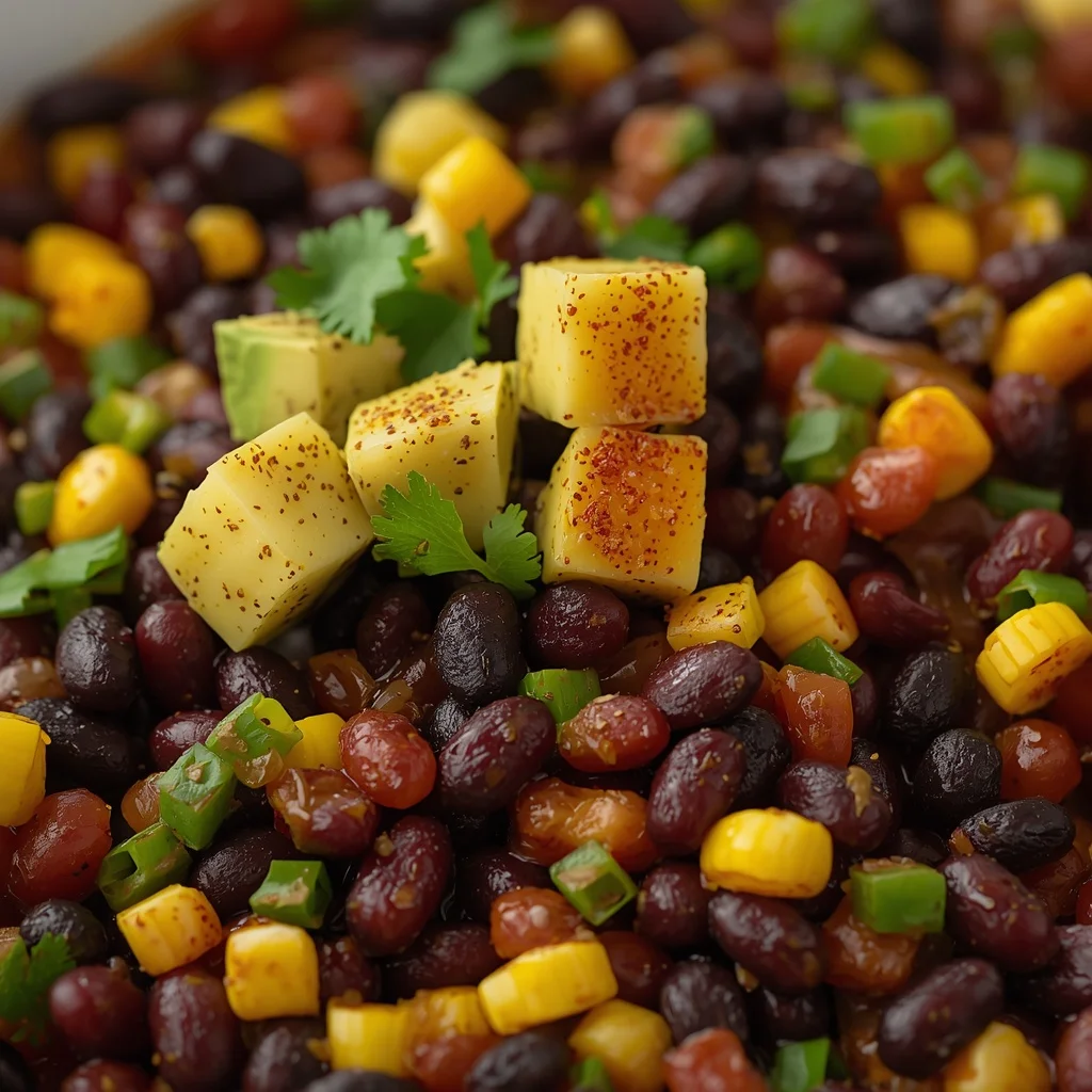 Cowboy Caviar with Black Beans, Corn & Avocado