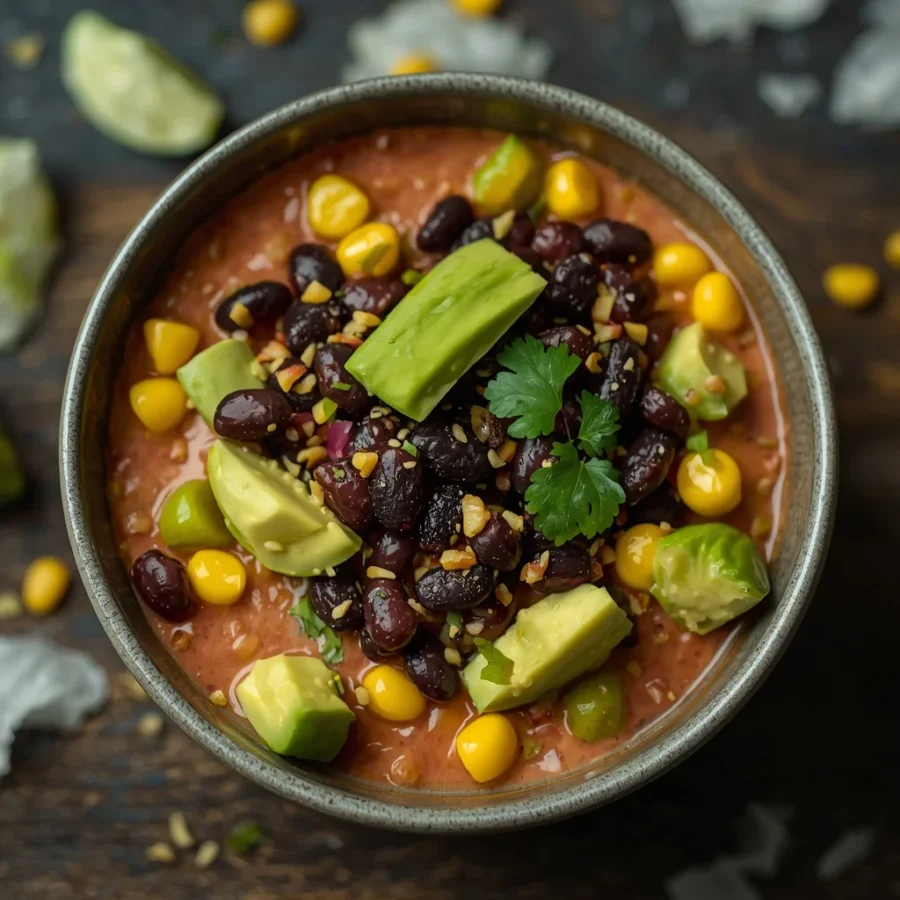 Cowboy Caviar with Black Beans, Corn & Avocado